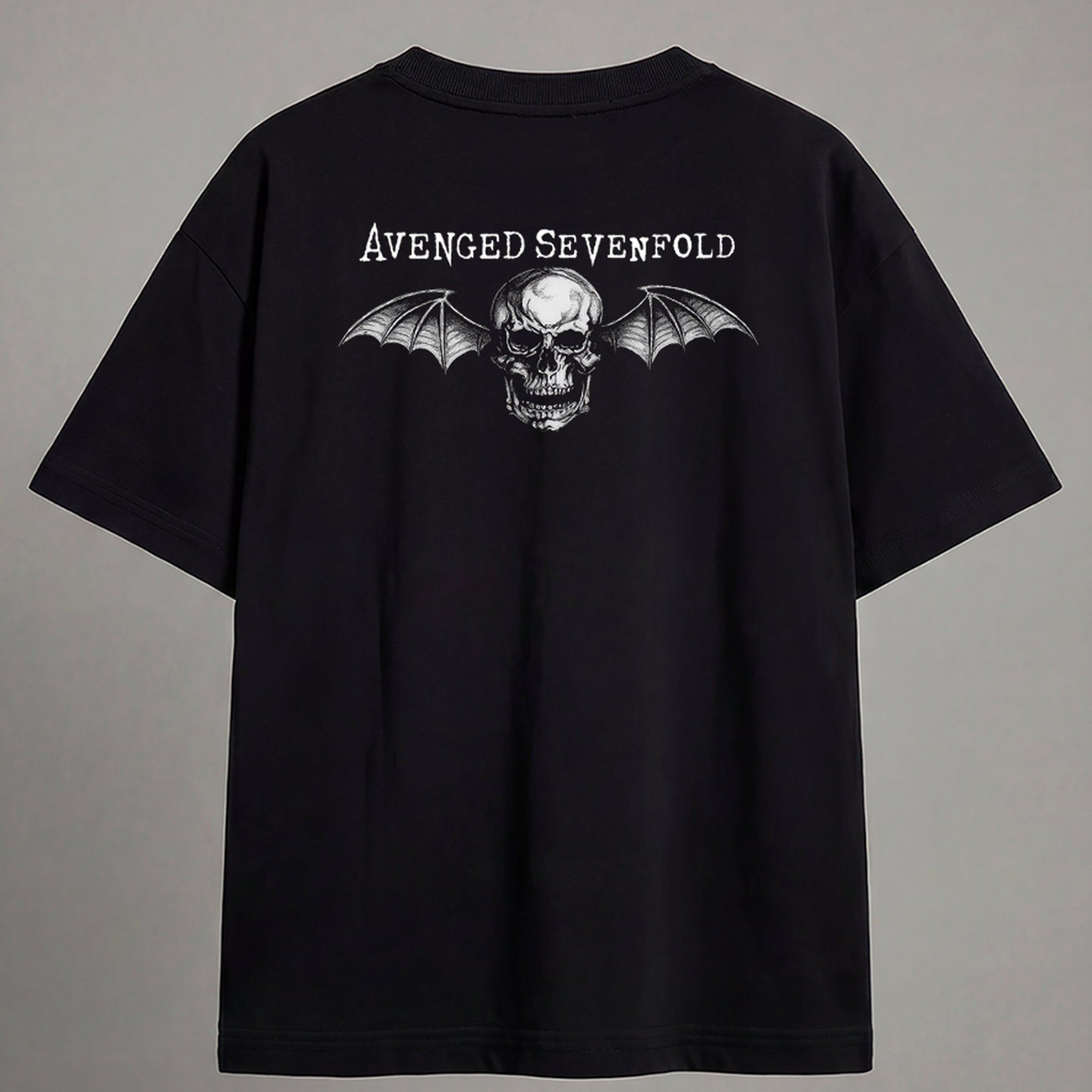 Camiseta Oversized Masculino Sreetwear Avenged Sevenfold Skull
