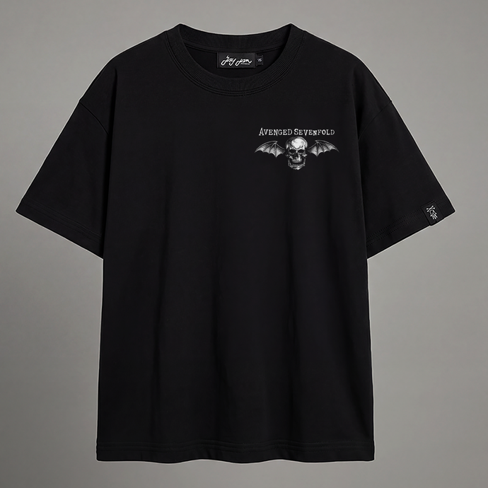 Camiseta Oversized Masculino Sreetwear Avenged Sevenfold Skull