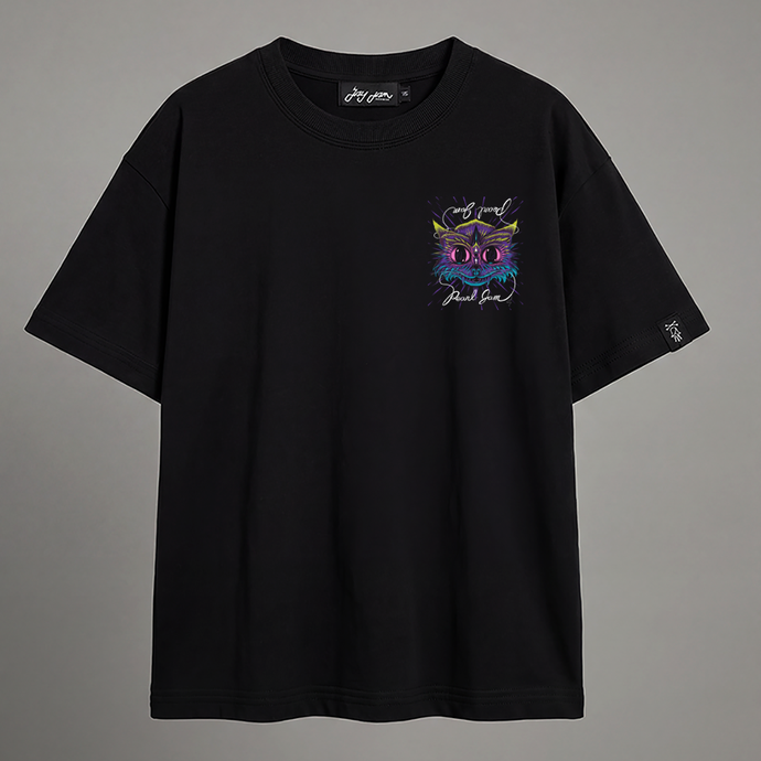 Camiseta Oversized Feminina Streetwear Pearl Jam Psychedelic Owl