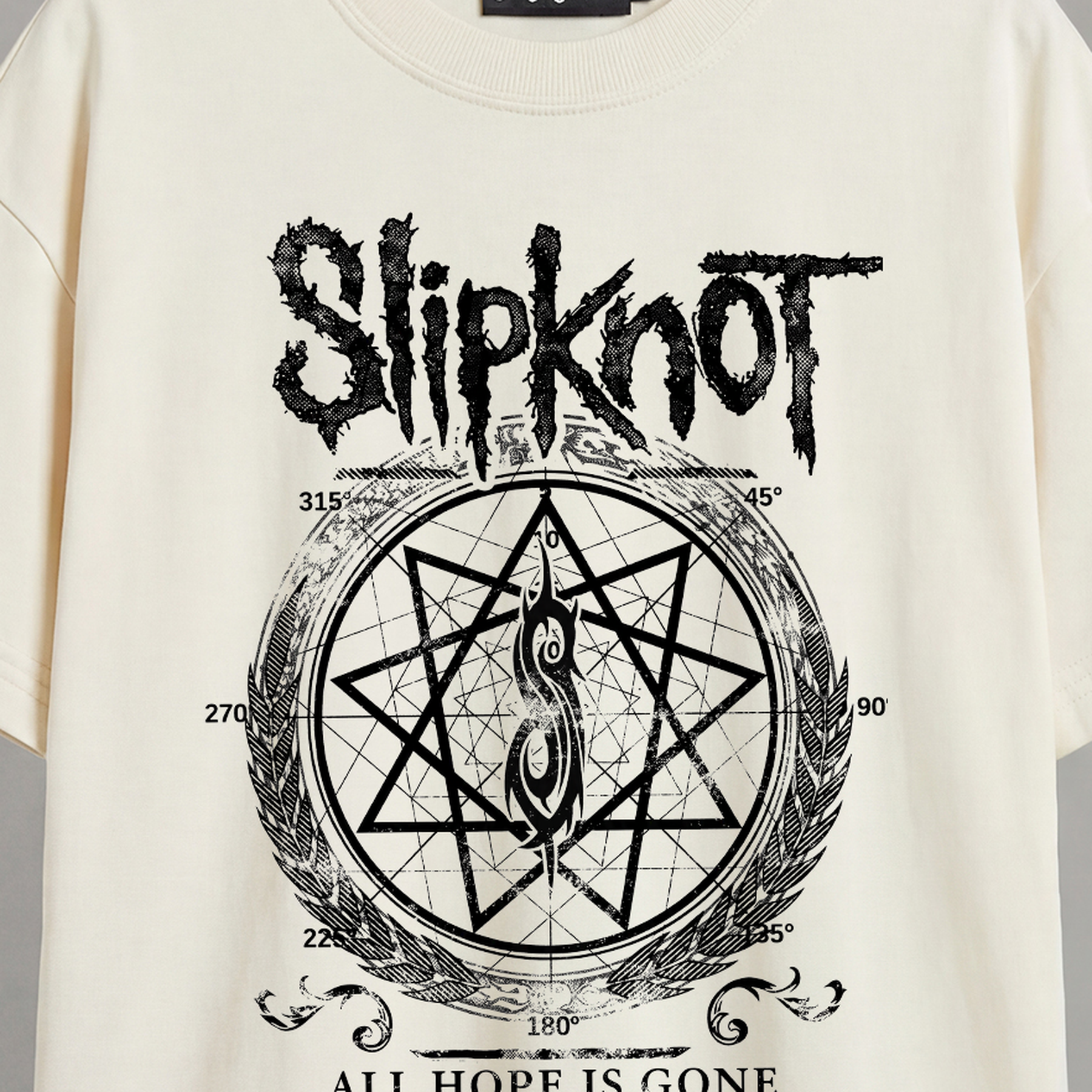 Camiseta Oversized Masculina Streetwear Slipknot All Hope Is Gone